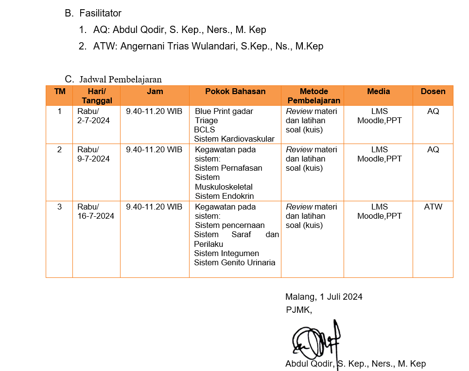 JADWAL